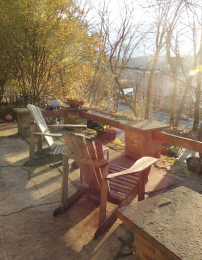 Two Chairs outside in the Sunlight